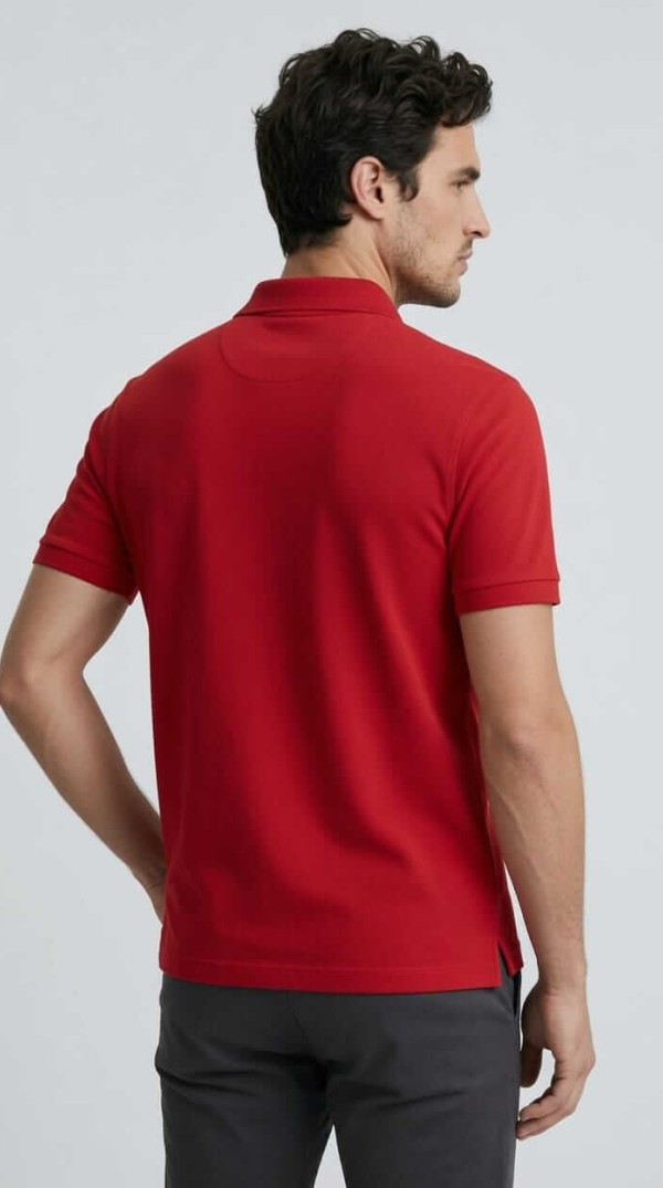 Babberg Erkek Kırmızı Basic Polo Yaka Kısa Kollu Tişört