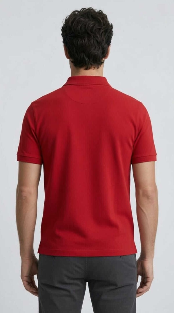 Babberg Erkek Kırmızı Basic Polo Yaka Kısa Kollu Tişört