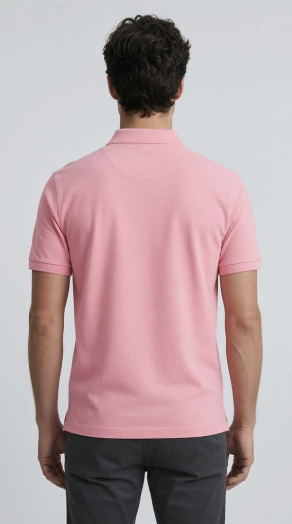 Babberg Erkek Pembe Basic Polo Yaka Kısa Kollu Tişört